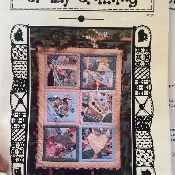 Vintage Crazy Quilting Quilt Quarters Patterns Templates Instructions Lot of 2 - Picture 2 of 10